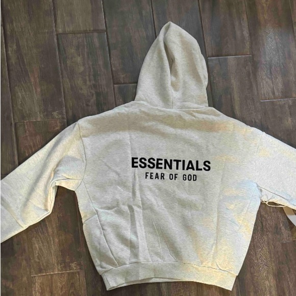Essentials Heather Gray Hoodie - Picture 2 of 2